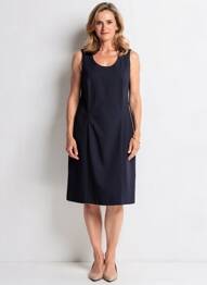 Rochie midi fără mâneci fără mâneci albastru GUY DUBOUIS femeie