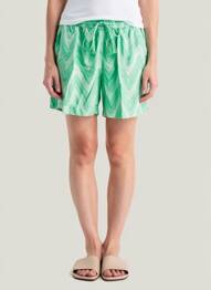 Șort croială dreaptă verde VERO MODA femeie