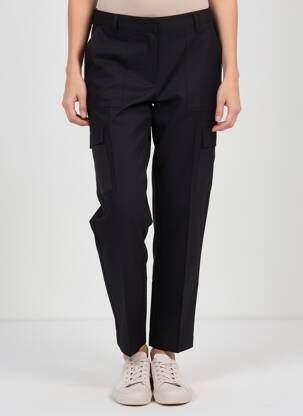 Pantalon cargo subțire talie înaltă negru VERO MODA femeie