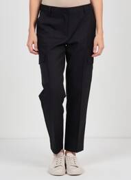 Pantalon cargo multibuzunare talie înaltă negru VERO MODA femeie