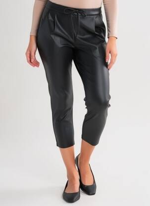 Pantalon 7/8 talie înaltă talie înaltă negru VERO MODA femeie