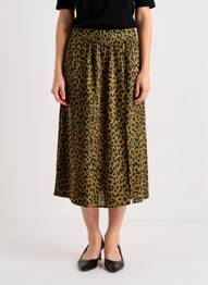 Fustă midi mărime normală verde VERO MODA femeie