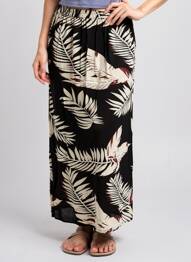 Fustă lungă croială fluidă negru VERO MODA femeie