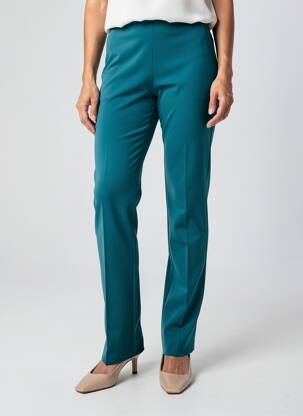 Pantalon slim talie elastică mărime normală verde GEVANA femeie
