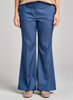 Pantalon evazat mărime normală mărime normală albastru GEVANA femeie