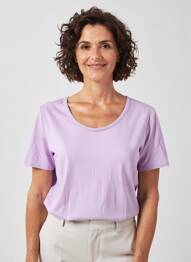 Tricou elasticitate mâneci scurte violet GEVANA femeie