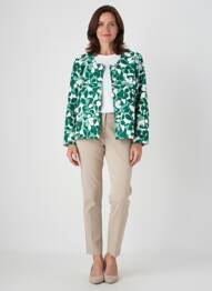 Jachete casual guler rotund verde GEVANA femeie