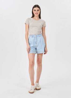 Șort țesătură denim mărime normală albastru MAJOLICA femeie