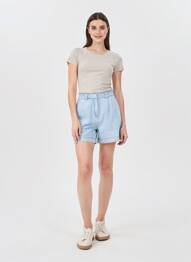 Șort țesătură denim mărime normală albastru MAJOLICA femeie