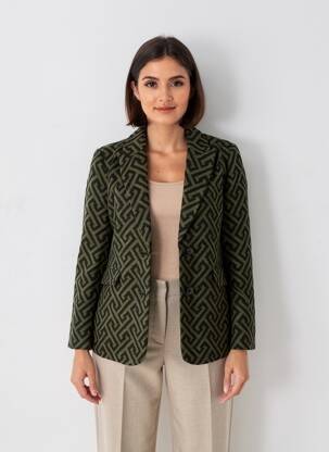 Sacou croială cambrată verde VERO MODA femeie