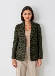 Sacou croială cambrată verde VERO MODA femeie