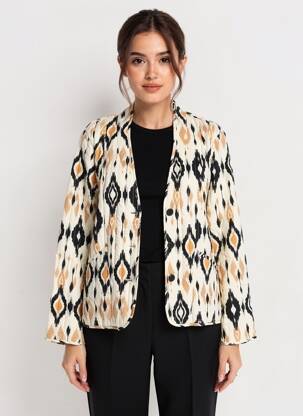 Jachete casual croială dreaptă bej VERO MODA femeie