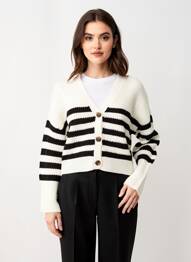 Vestă cu mâneci lungi croială cambrată alb VERO MODA femeie