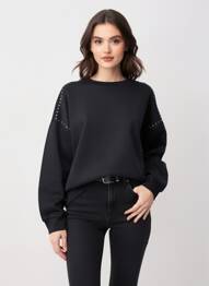 Hanorac mâneci lungi mâneci lungi negru VERO MODA femeie