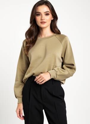Hanorac elasticitate mâneci lungi verde VERO MODA femeie