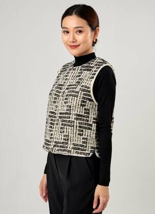 Jachete casual guler rotund negru RUE MAZARINE femeie
