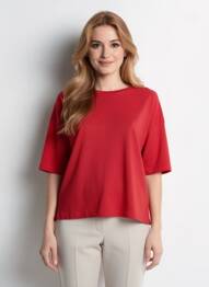 Tricou mâneci 3/4 mâneci 3/4 roșu STREET ONE femeie