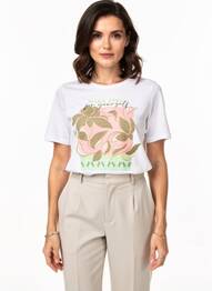 Tricou croială dreaptă mâneci scurte alb BETTY BARCLAY femeie