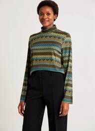 Tricou mâneci lungi mâneci lungi verde PRINCESSE NOMADE femeie