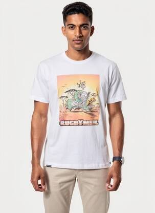 Tricou croială cambrată mâneci scurte alb CAMBERABERO bărbat