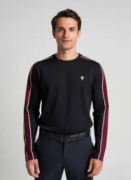 Tricou broderie mâneci lungi negru CAMBERABERO bărbat