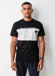 Tricou broderie mâneci scurte negru CAMBERABERO bărbat