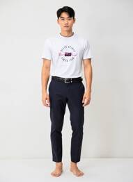 Tricou broderie mâneci scurte alb CAMBERABERO bărbat
