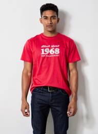 Tricou broderie mâneci scurte roz CAMBERABERO bărbat