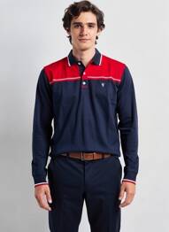 Polo mâneci lungi mâneci lungi albastru CAMBERABERO bărbat