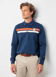 Polo mâneci lungi mâneci lungi albastru CAMBERABERO bărbat