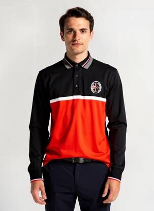 Polo mâneci lungi mâneci lungi portocalie CAMBERABERO bărbat