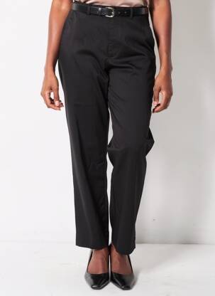 Pantalon drept elasticitate mărime normală negru TIFFOSI femeie