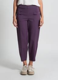 Pantalon 7/8 elasticitate mărime normală violet MALOKA femeie