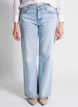 Pantalon drept elasticitate mărime normală albastru STREET ONE femeie