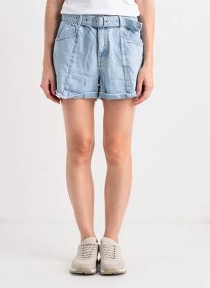 Șort țesătură denim mărime normală albastru MANGO femeie