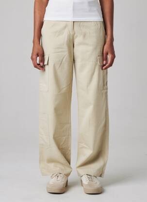 Pantalon drept țesătură crep mărime normală verde H&M femeie
