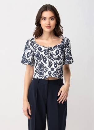 Top mâneci scurte mâneci scurte albastru VERO MODA femeie