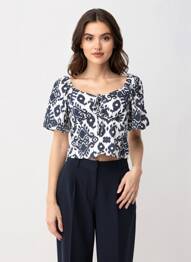 Top mâneci scurte mâneci scurte albastru VERO MODA femeie
