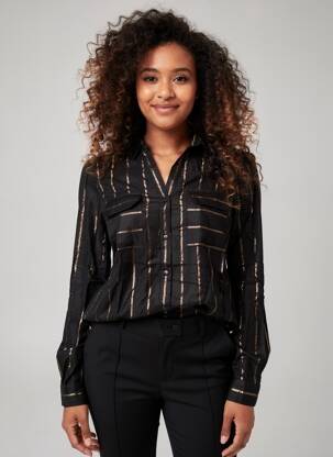 Cămașă țesătură crep mâneci lungi negru VERO MODA femeie