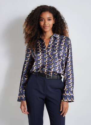 Cămașă croială dreaptă mâneci lungi albastru VERO MODA femeie