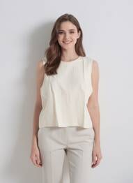 Top fără mâneci fără mâneci bej AWARE BY VERO MODA femeie