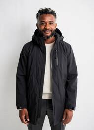 Parka mâneci lungi cu glugă negru DAYTONA bărbat
