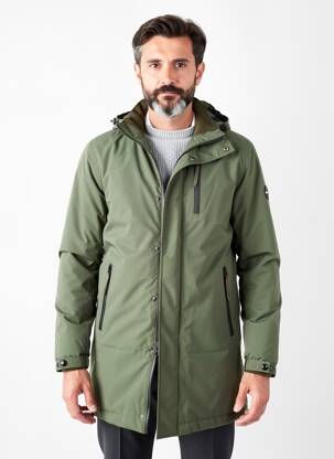 Parka mâneci lungi cu glugă verde DAYTONA bărbat