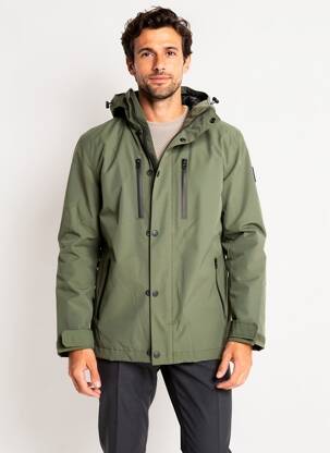 Parka mâneci lungi cu glugă verde DAYTONA bărbat