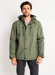 Parka mâneci lungi cu glugă verde DAYTONA bărbat