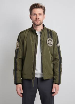 Geacă matlasată mâneci lungi fără glugă verde DAYTONA bărbat