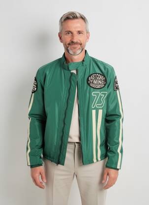 Geacă buzunare verde DAYTONA bărbat