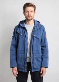 Parka mâneci lungi cu glugă albastru DAYTONA bărbat