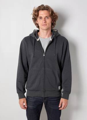 Jachete casual finisaj interior blană sintetică gri IRON AND RESIN bărbat