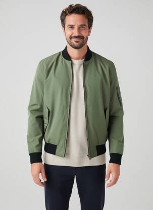 Geacă matlasată buzunare fără glugă verde DAYTONA bărbat